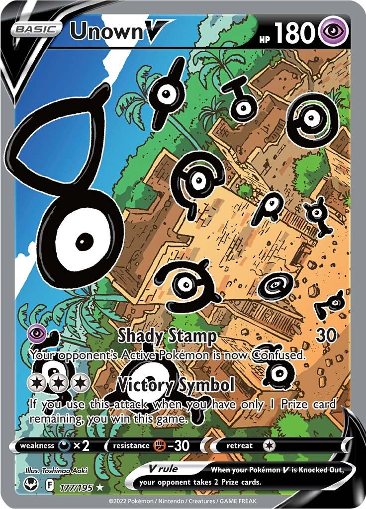 Unown V (177/195) [Sword & Shield: Silver Tempest] | Exor Games New Glasgow