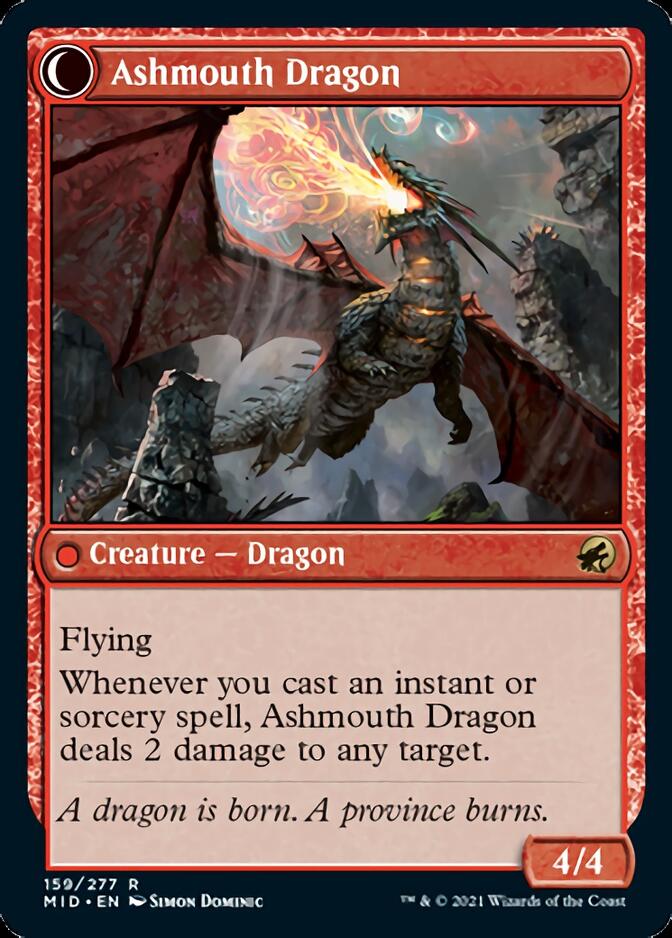 Smoldering Egg // Ashmouth Dragon [Innistrad: Midnight Hunt] | Exor Games New Glasgow