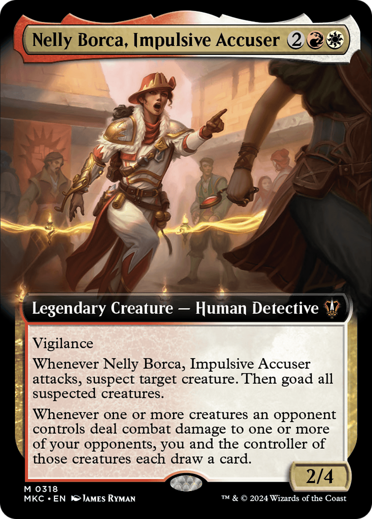 Nelly Borca, Impulsive Accuser (Extended Art) [Murders at Karlov Manor Commander] | Exor Games New Glasgow