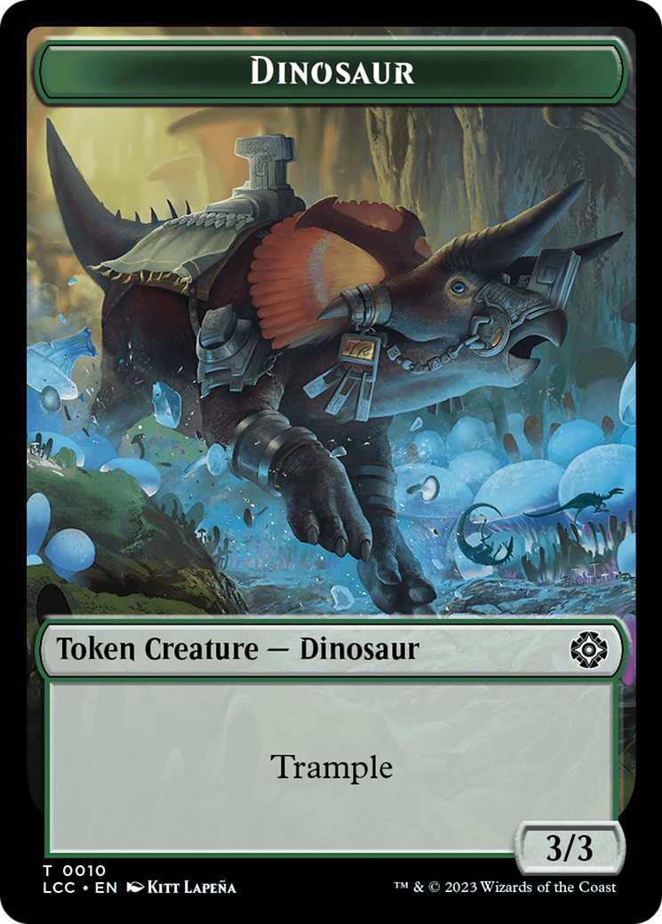 Copy // Dinosaur Double-Sided Token [The Lost Caverns of Ixalan Commander Tokens] | Exor Games New Glasgow