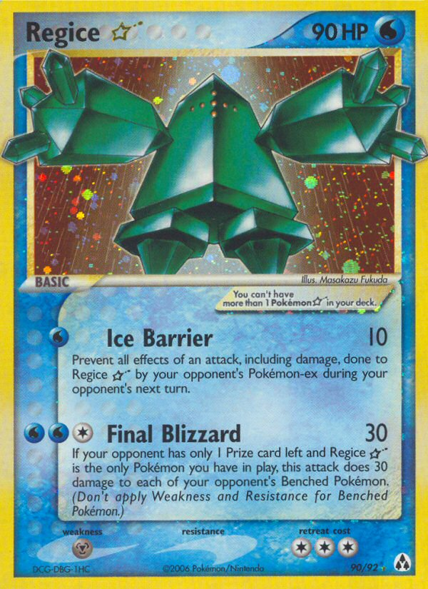 Regice Star (90/92) [EX: Legend Maker] | Exor Games New Glasgow