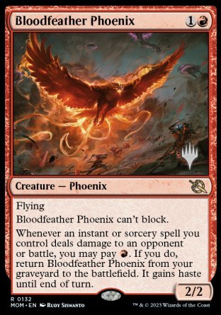 Bloodfeather Phoenix (Promo Pack) [March of the Machine Promos] | Exor Games New Glasgow