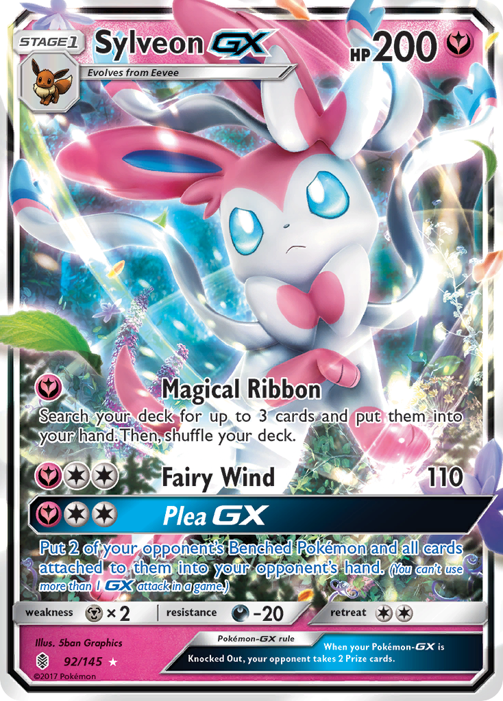 Sylveon GX (92/145) [Sun & Moon: Guardians Rising] | Exor Games New Glasgow