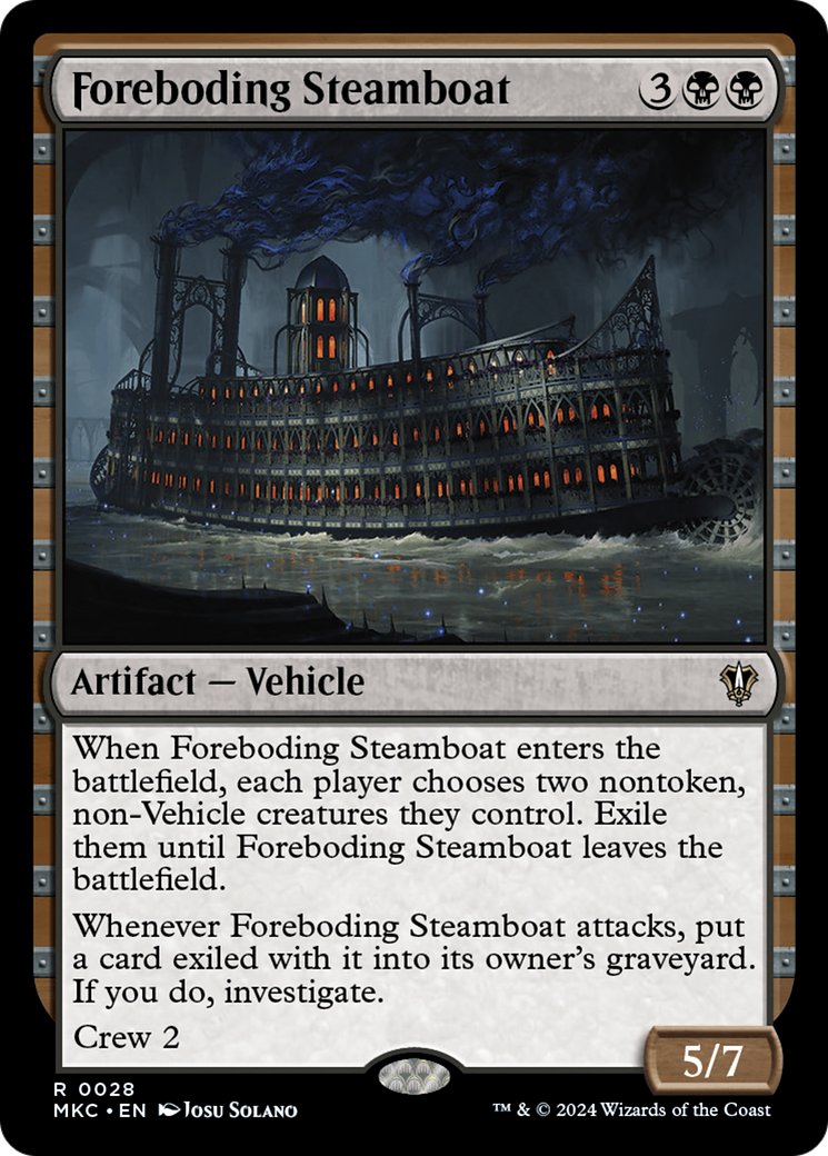 Foreboding Steamboat [Murders at Karlov Manor Commander] | Exor Games New Glasgow