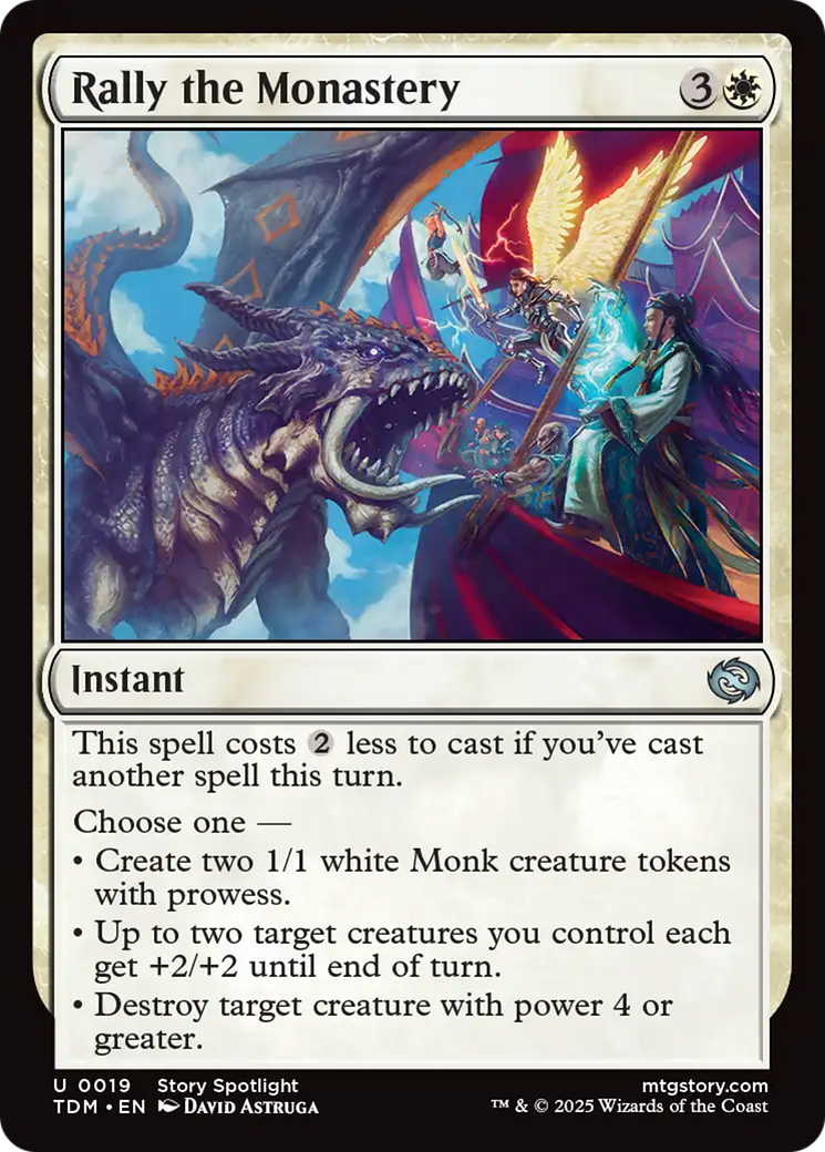 Rally the Monastery [Tarkir: Dragonstorm] | Exor Games New Glasgow