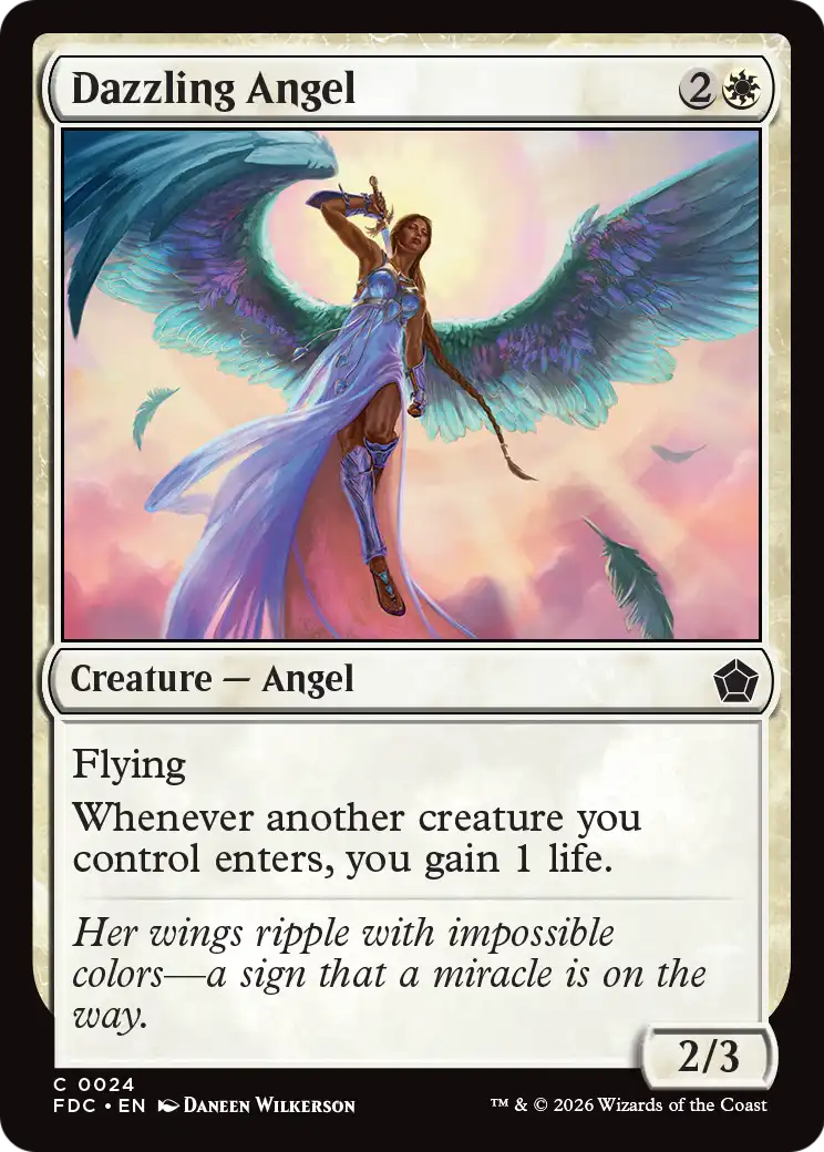 Dazzling Angel [Foundations Commander] | Exor Games New Glasgow