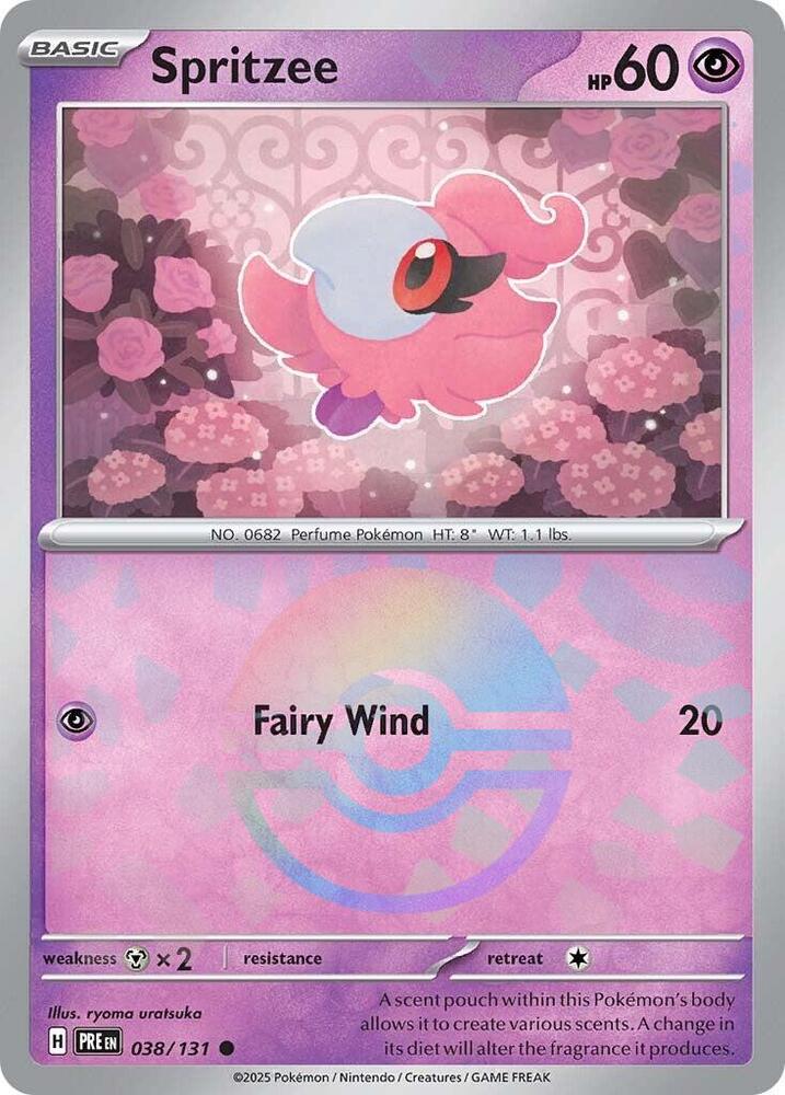 Spritzee (038/131) (Poke Ball Pattern) [Scarlet & Violet: Prismatic Evolutions] | Exor Games New Glasgow