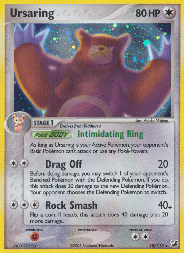 Ursaring (18/115) [EX: Unseen Forces] | Exor Games New Glasgow