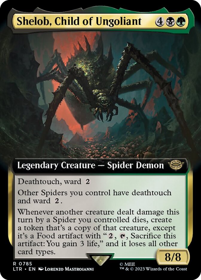 Shelob, Child of Ungoliant (Extended Art) (Surge Foil) [The Lord of the Rings: Tales of Middle-Earth] | Exor Games New Glasgow