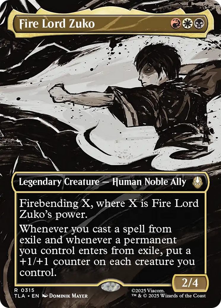 Fire Lord Zuko (Borderless) [Avatar: The Last Airbender] | Exor Games New Glasgow