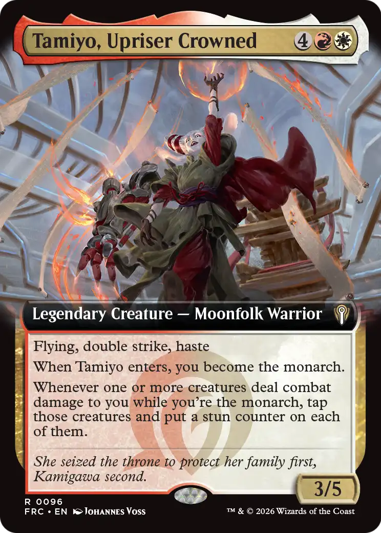Tamiyo, Upriser Crowned (Extended Art) [Reality Fracture Commander] | Exor Games New Glasgow