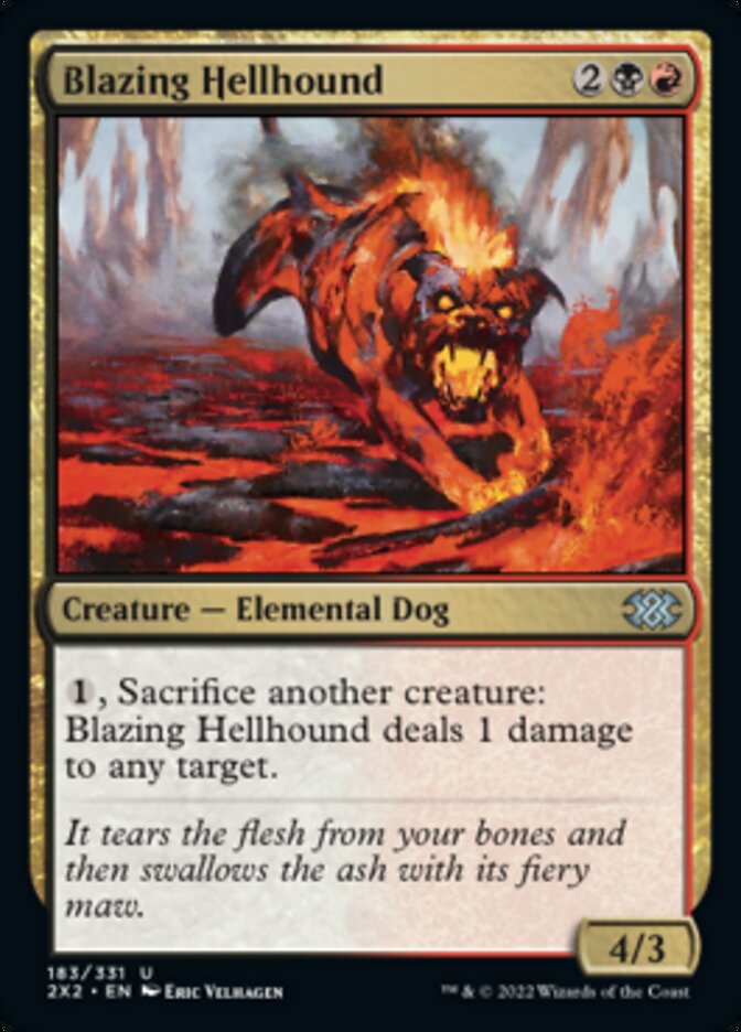 Blazing Hellhound [Double Masters 2022] | Exor Games New Glasgow