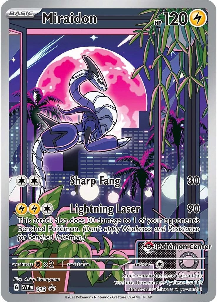 Miraidon (013) (Pokemon Center Exclusive) [Scarlet & Violet: Black Star Promos] | Exor Games New Glasgow