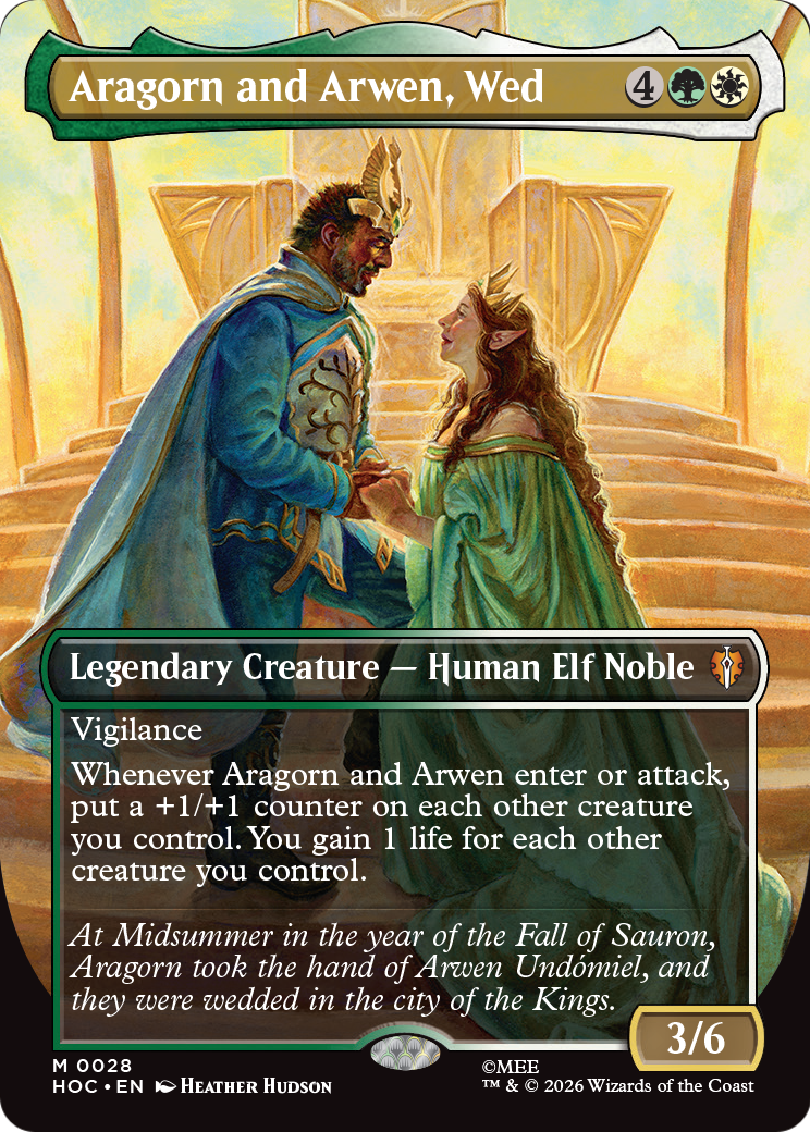 Aragorn and Arwen, Wed (Borderless) [The Hobbit] | Exor Games New Glasgow