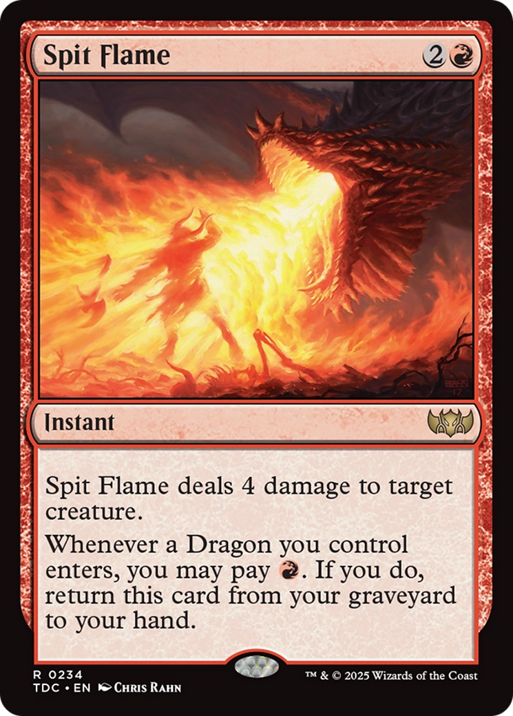 Spit Flame [Tarkir: Dragonstorm Commander] | Exor Games New Glasgow