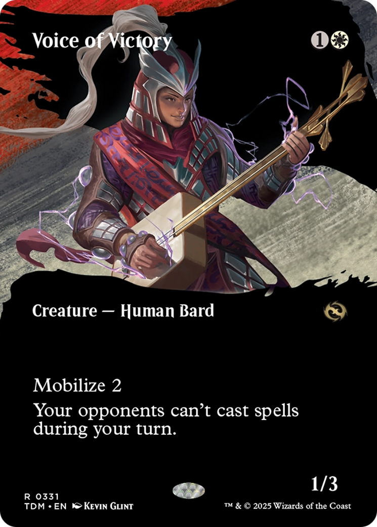Voice of Victory (Borderless) [Tarkir: Dragonstorm] | Exor Games New Glasgow