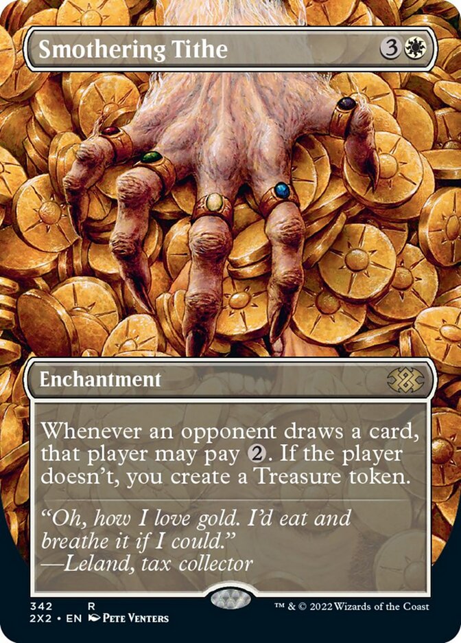 Smothering Tithe (Borderless Alternate Art) [Double Masters 2022] | Exor Games New Glasgow