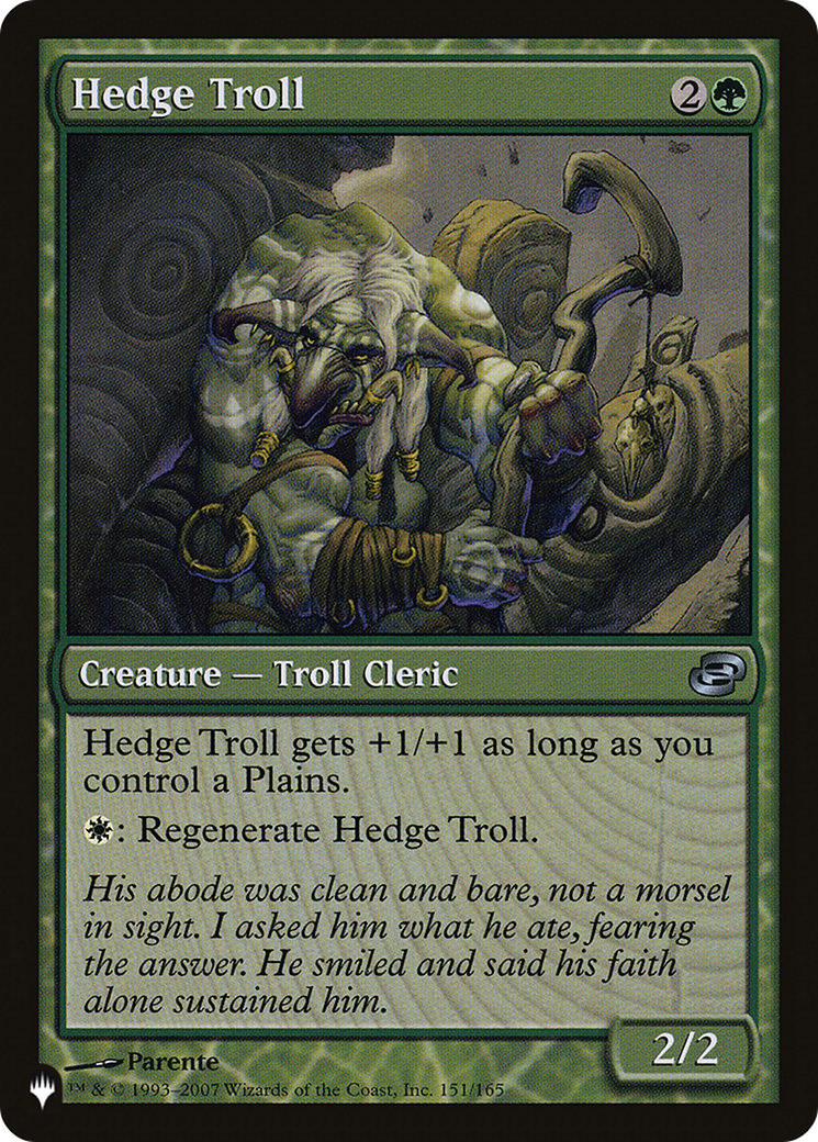 Hedge Troll [The List Reprints] | Exor Games New Glasgow