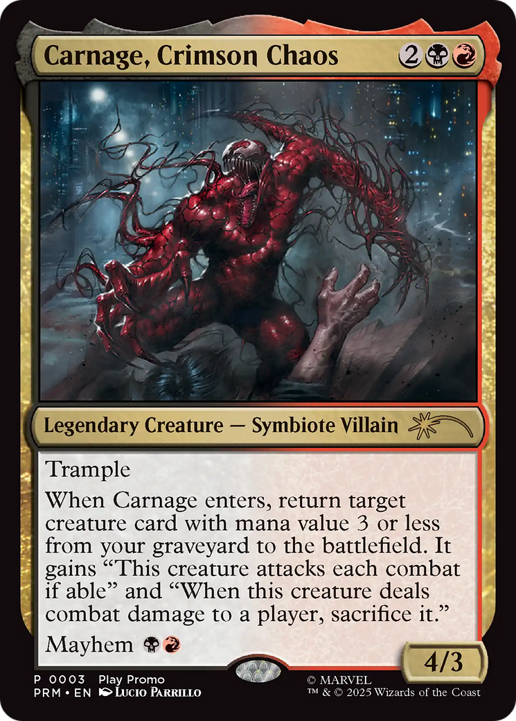 Carnage, Crimson Chaos [Wizards Play Network 2025] | Exor Games New Glasgow