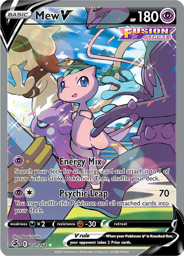 Mew V (251/264) [Sword & Shield: Fusion Strike] | Exor Games New Glasgow