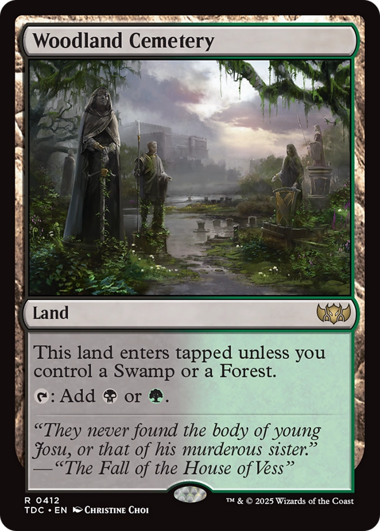 Woodland Cemetery [Tarkir: Dragonstorm Commander] | Exor Games New Glasgow