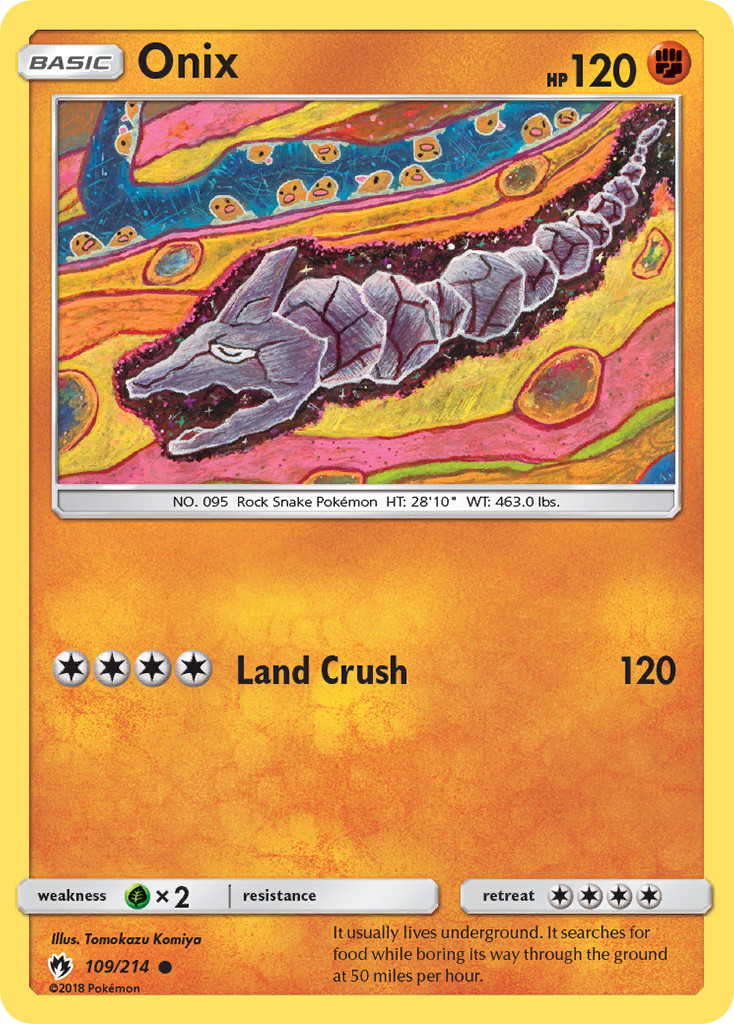 Onix (109/214) [Sun & Moon: Lost Thunder] | Exor Games New Glasgow