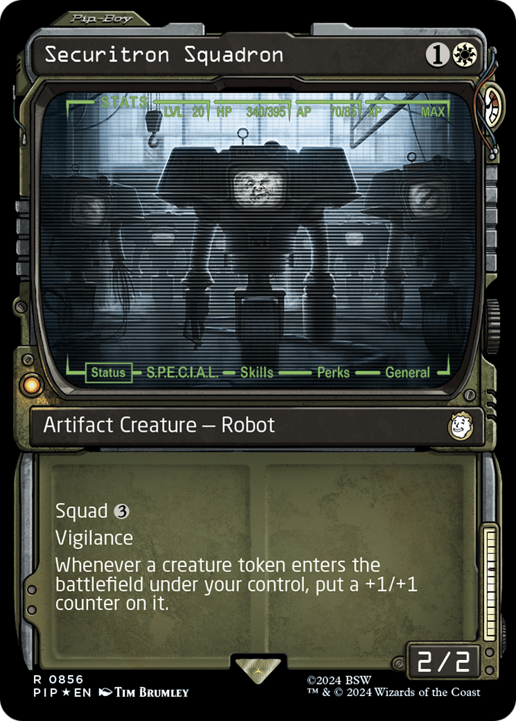 Securitron Squadron (Showcase) (Surge Foil) [Fallout] | Exor Games New Glasgow