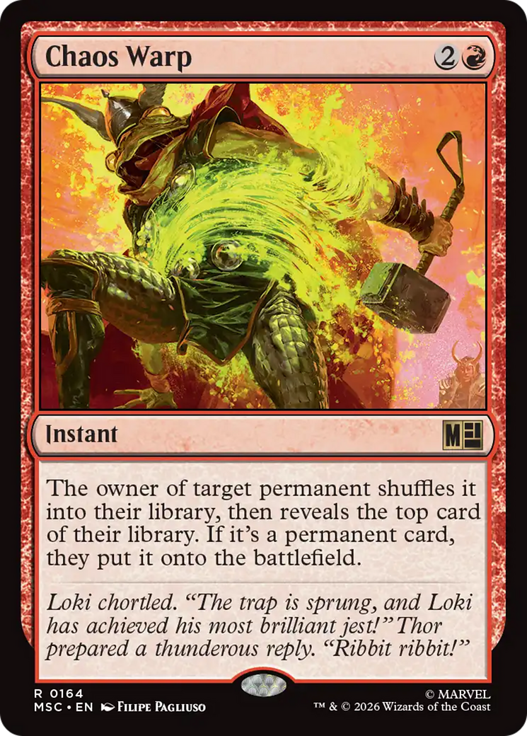 Chaos Warp (Surge Foil) [Marvel Super Heroes Commander] | Exor Games New Glasgow