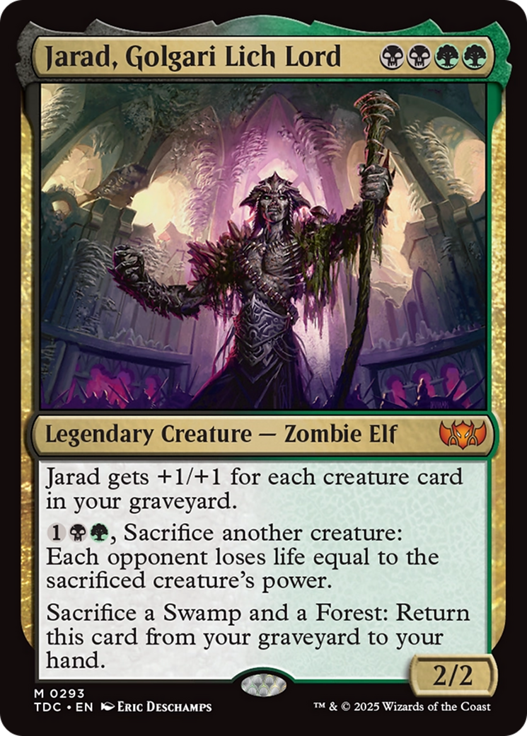 Jarad, Golgari Lich Lord [Tarkir: Dragonstorm Commander] | Exor Games New Glasgow