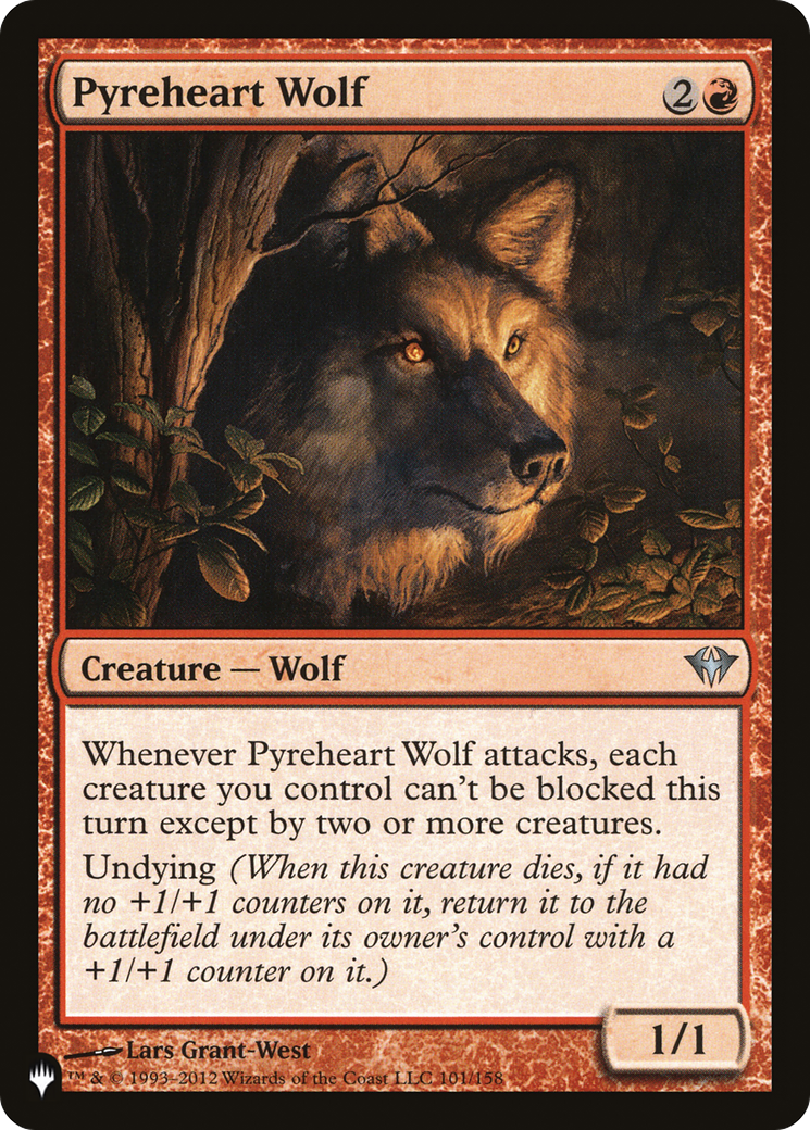 Pyreheart Wolf [The List Reprints] | Exor Games New Glasgow