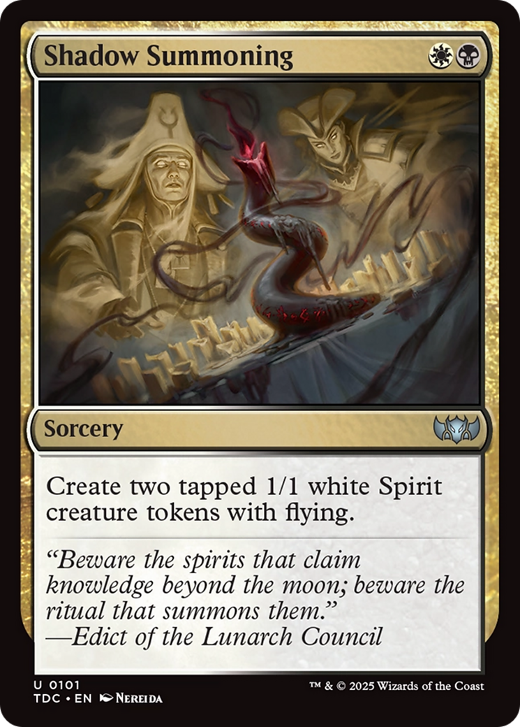 Shadow Summoning [Tarkir: Dragonstorm Commander] | Exor Games New Glasgow