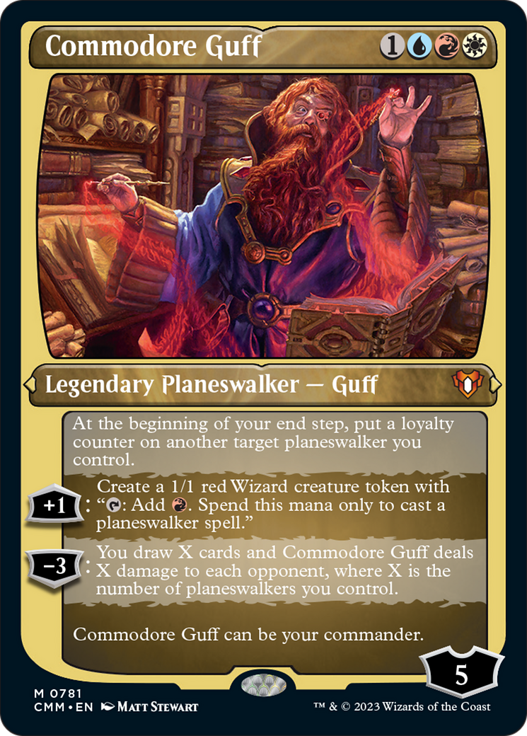 Commodore Guff (Display Commander) (Foil Etched) [Commander Masters] | Exor Games New Glasgow