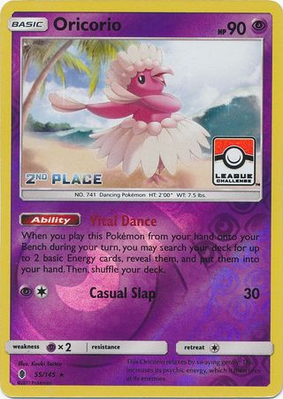 Oricorio (55/145) (League Promo 2nd Place) [Sun & Moon: Guardians Rising] | Exor Games New Glasgow