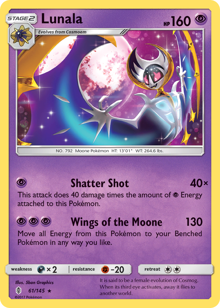 Lunala (61/145) [Sun & Moon: Guardians Rising] | Exor Games New Glasgow