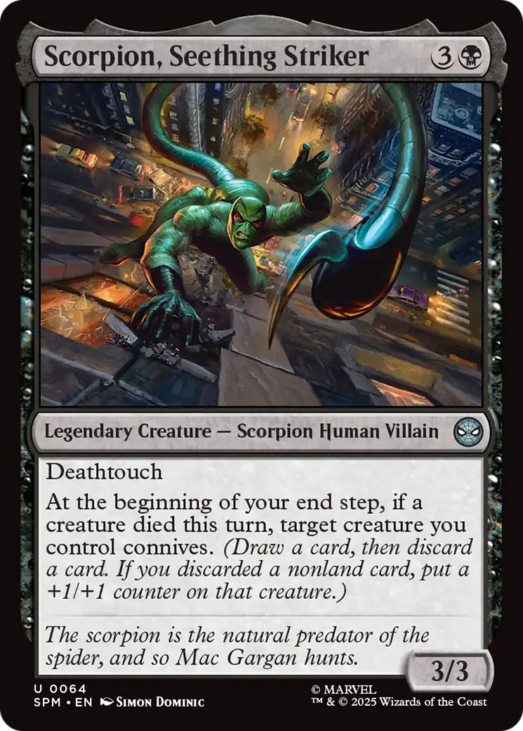 Scorpion, Seething Striker [Marvel's Spider-Man] | Exor Games New Glasgow