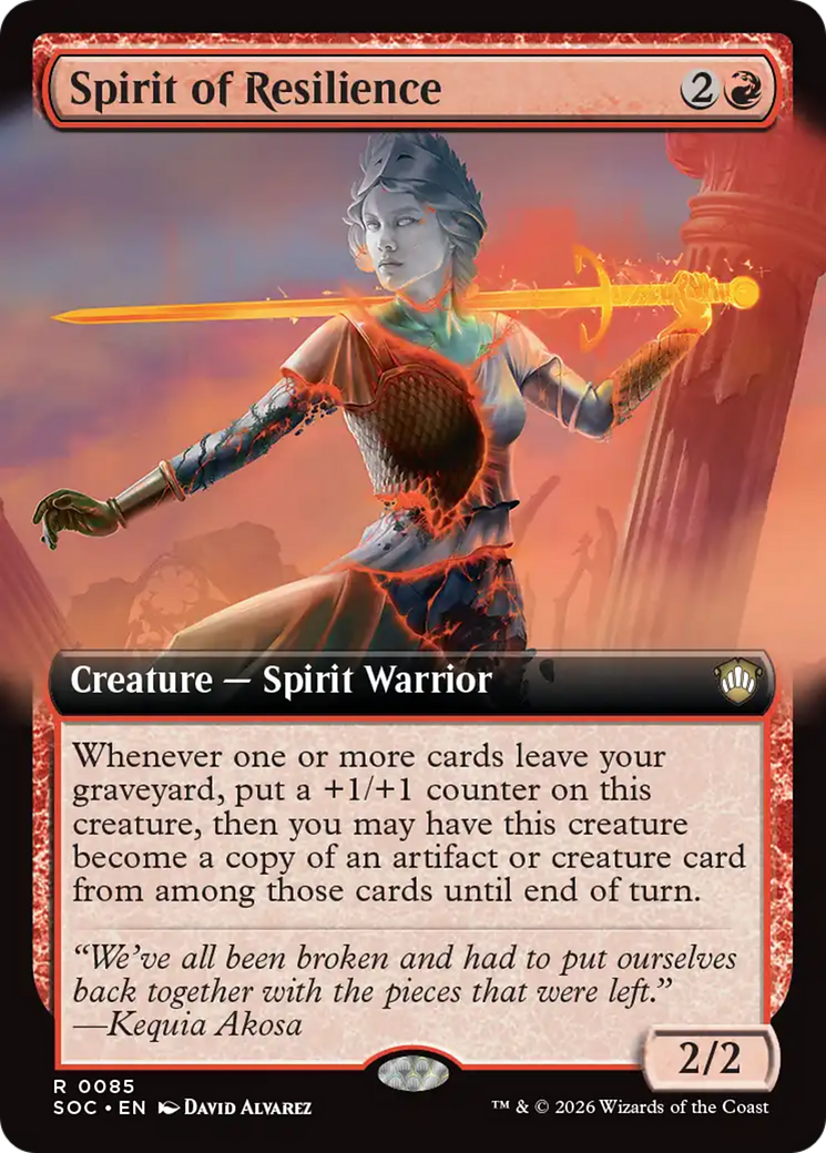 Spirit of Resilience (Extended Art) [Secrets of Strixhaven Commander] | Exor Games New Glasgow