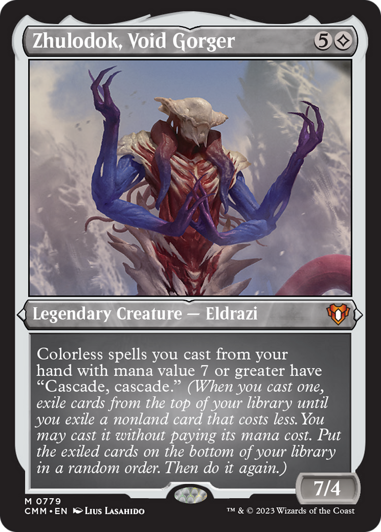 Zhulodok, Void Gorger (Display Commander) (Foil Etched) [Commander Masters] | Exor Games New Glasgow