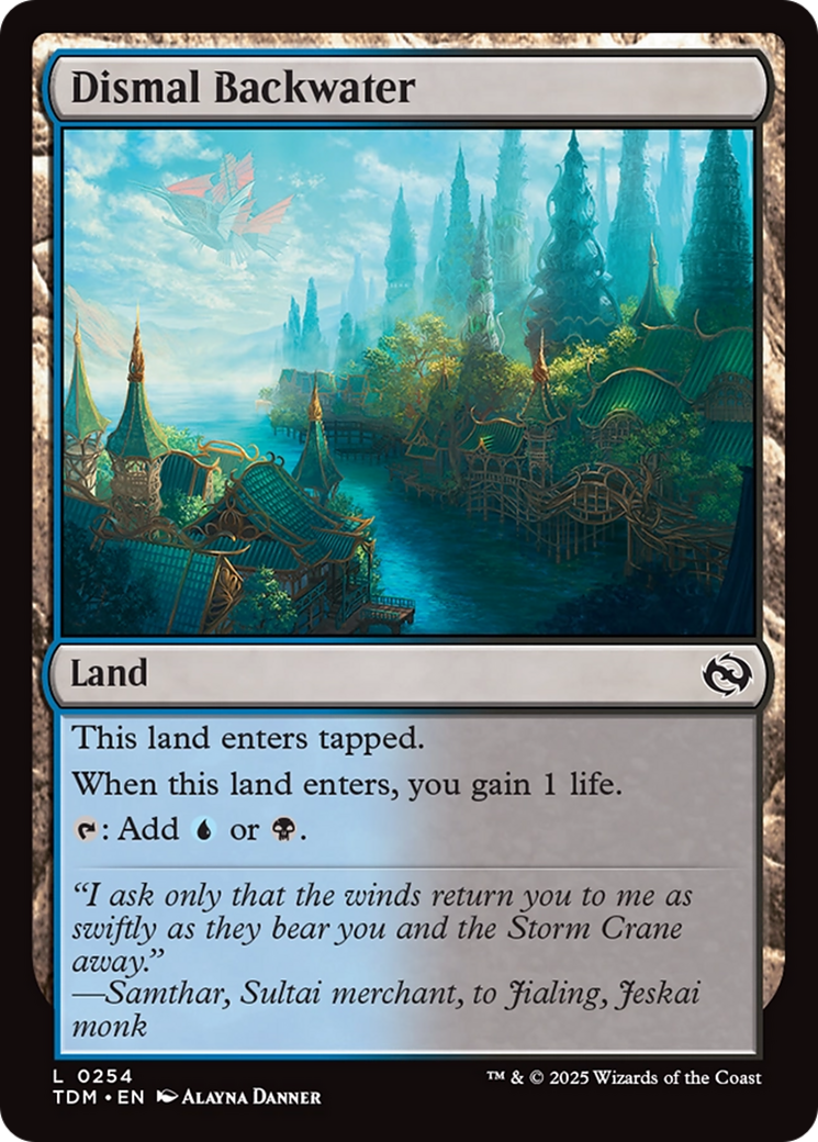 Dismal Backwater [Tarkir: Dragonstorm] | Exor Games New Glasgow