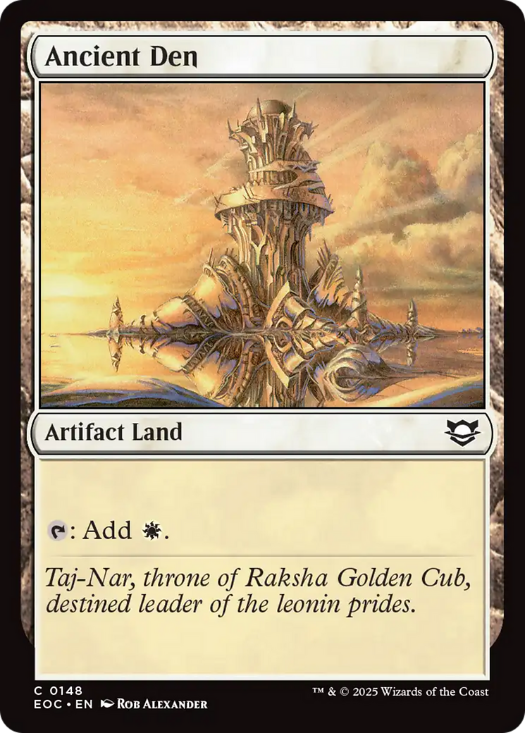 Ancient Den [Edge of Eternities Commander] | Exor Games New Glasgow
