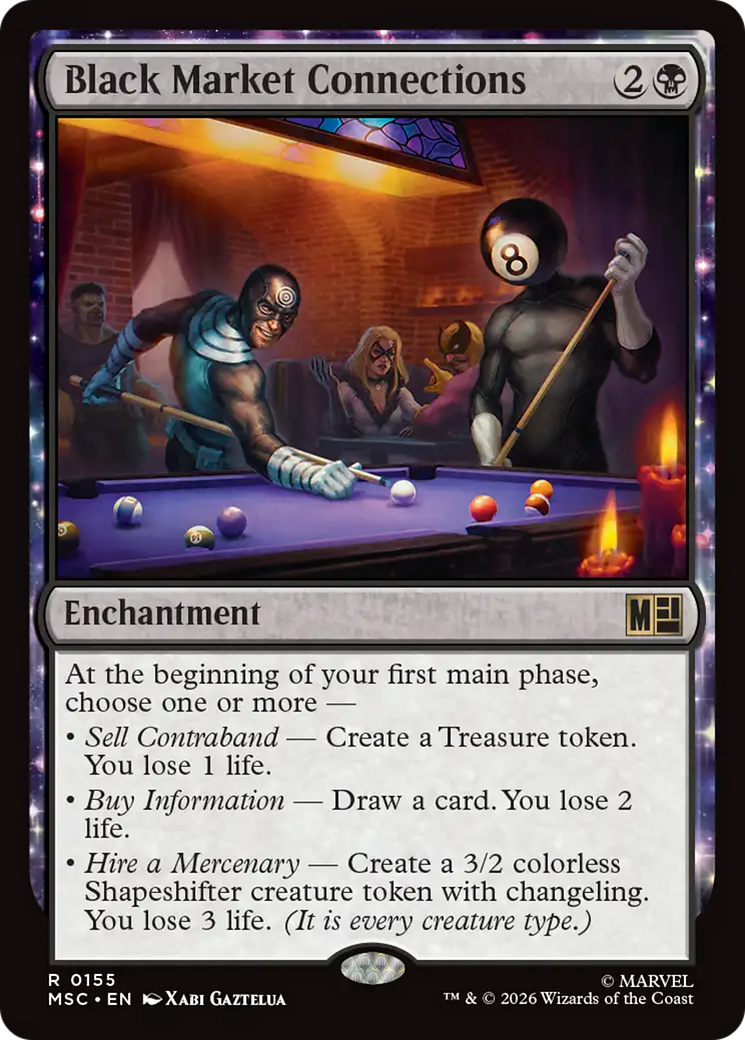 Black Market Connections (Surge Foil) [Marvel Super Heroes Commander] | Exor Games New Glasgow
