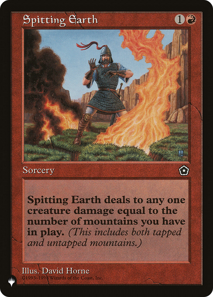 Spitting Earth [The List Reprints] | Exor Games New Glasgow