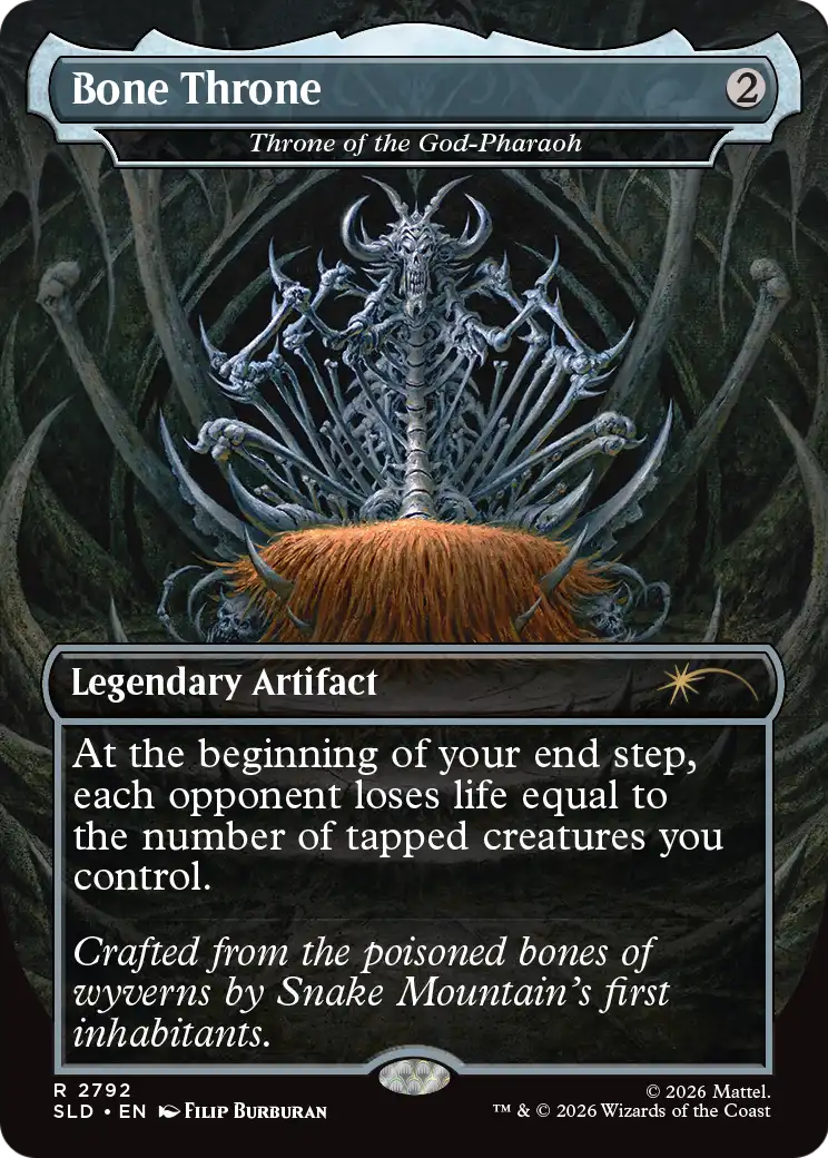 Bone Throne - Throne of the God-Pharaoh [Secret Lair Drop Series] | Exor Games New Glasgow