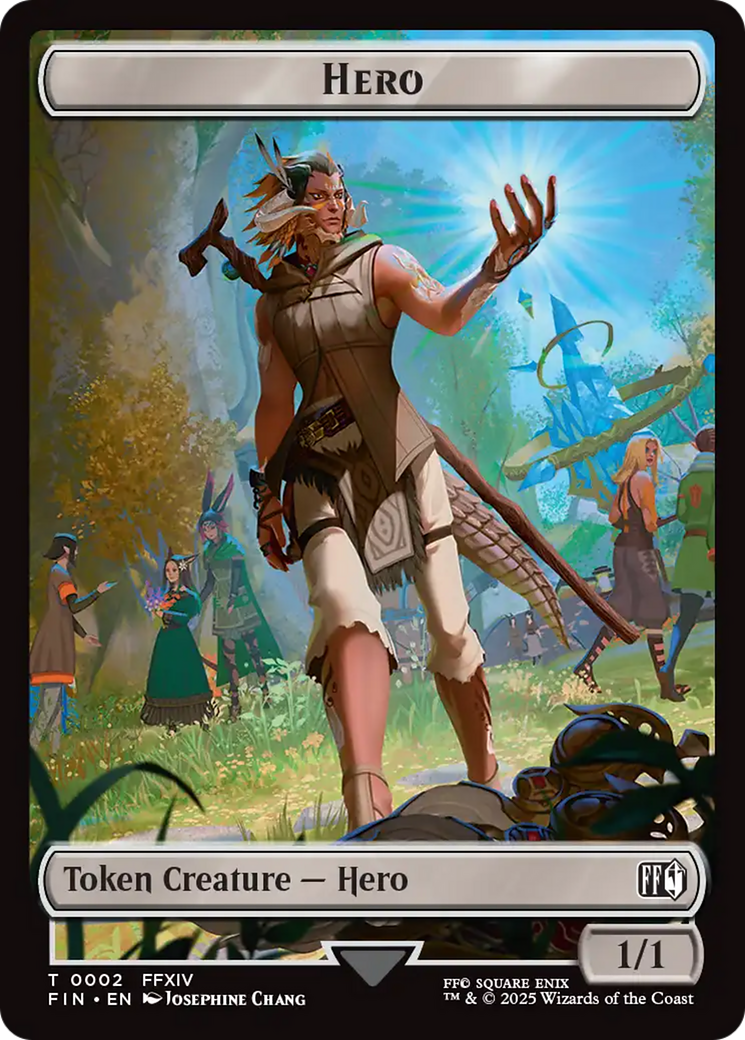 Hero (0002) // Treasure Double-Sided Token [FINAL FANTASY Tokens] | Exor Games New Glasgow