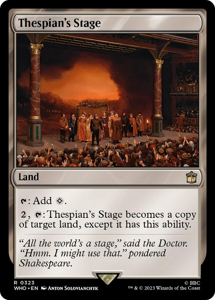 Thespian's Stage [Doctor Who] | Exor Games New Glasgow