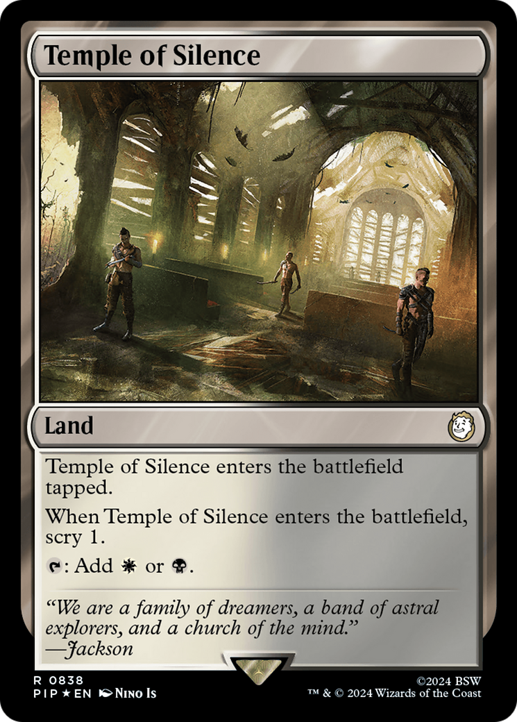 Temple of Silence (Surge Foil) [Fallout] | Exor Games New Glasgow