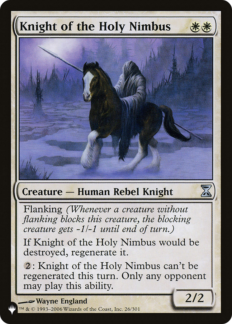 Knight of the Holy Nimbus [The List Reprints] | Exor Games New Glasgow