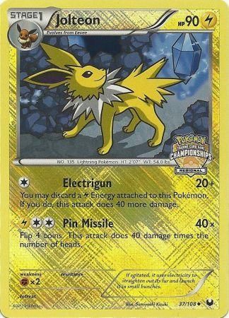 Jolteon (37/108) (Regional Championship) [League & Championship Cards] | Exor Games New Glasgow