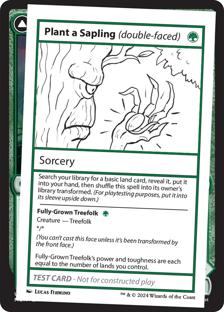 Plant a Sapling (double-faced) [Mystery Booster 2 Playtest Cards] | Exor Games New Glasgow