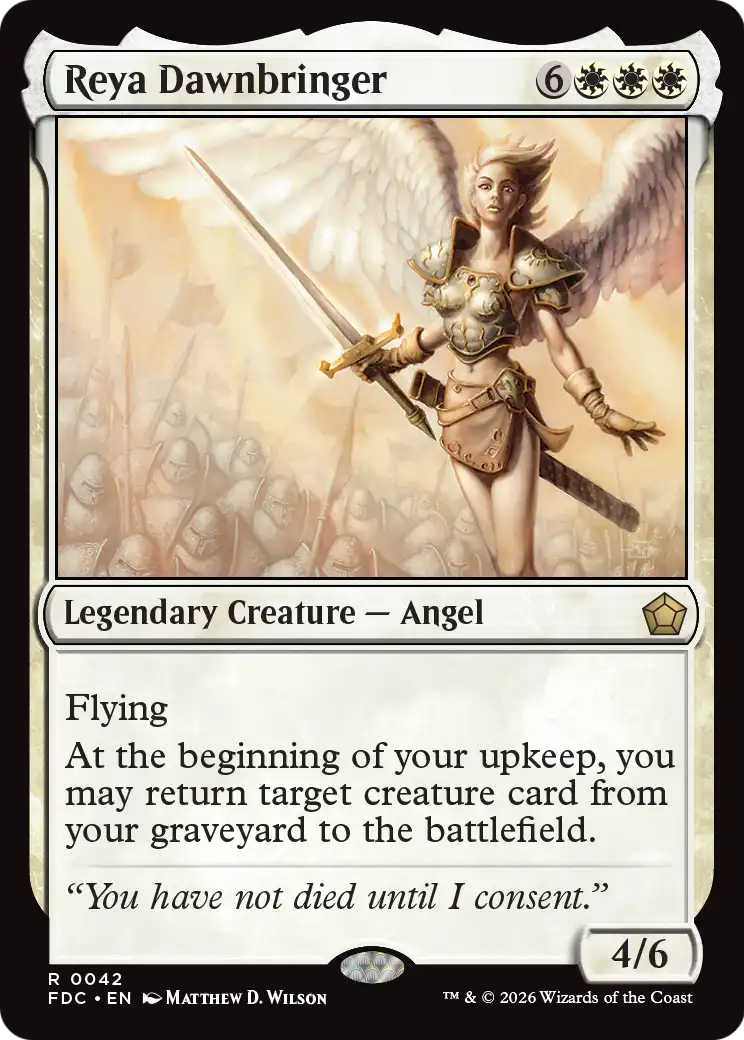 Reya Dawnbringer [Foundations Commander] | Exor Games New Glasgow