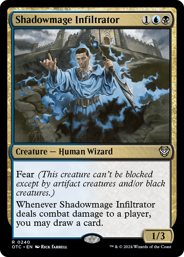 Shadowmage Infiltrator [Outlaws of Thunder Junction Commander] | Exor Games New Glasgow